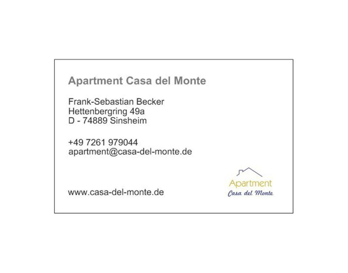 Apartment Casa Del Monte Синшайм Екстериор снимка